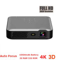 Full HD 4K 3D Smart Projector Auto Focus Android 9.0 5G Wifi DLP Proyector 10500Mah Battery Mobile Smartphone Beamer